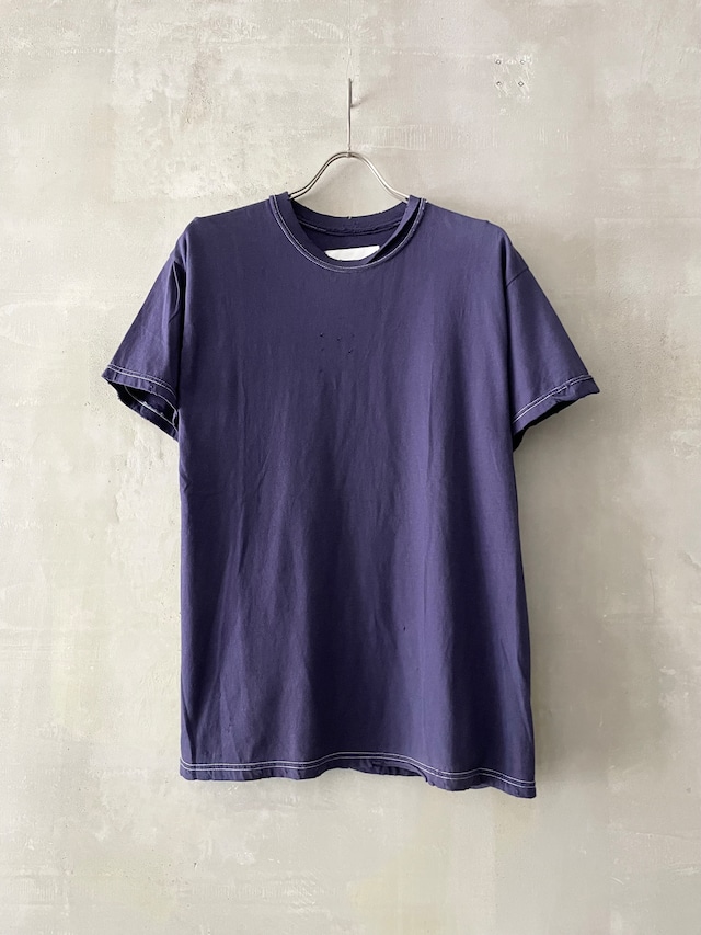 TrAnsference worn out T-shirt - midnight garment dyed