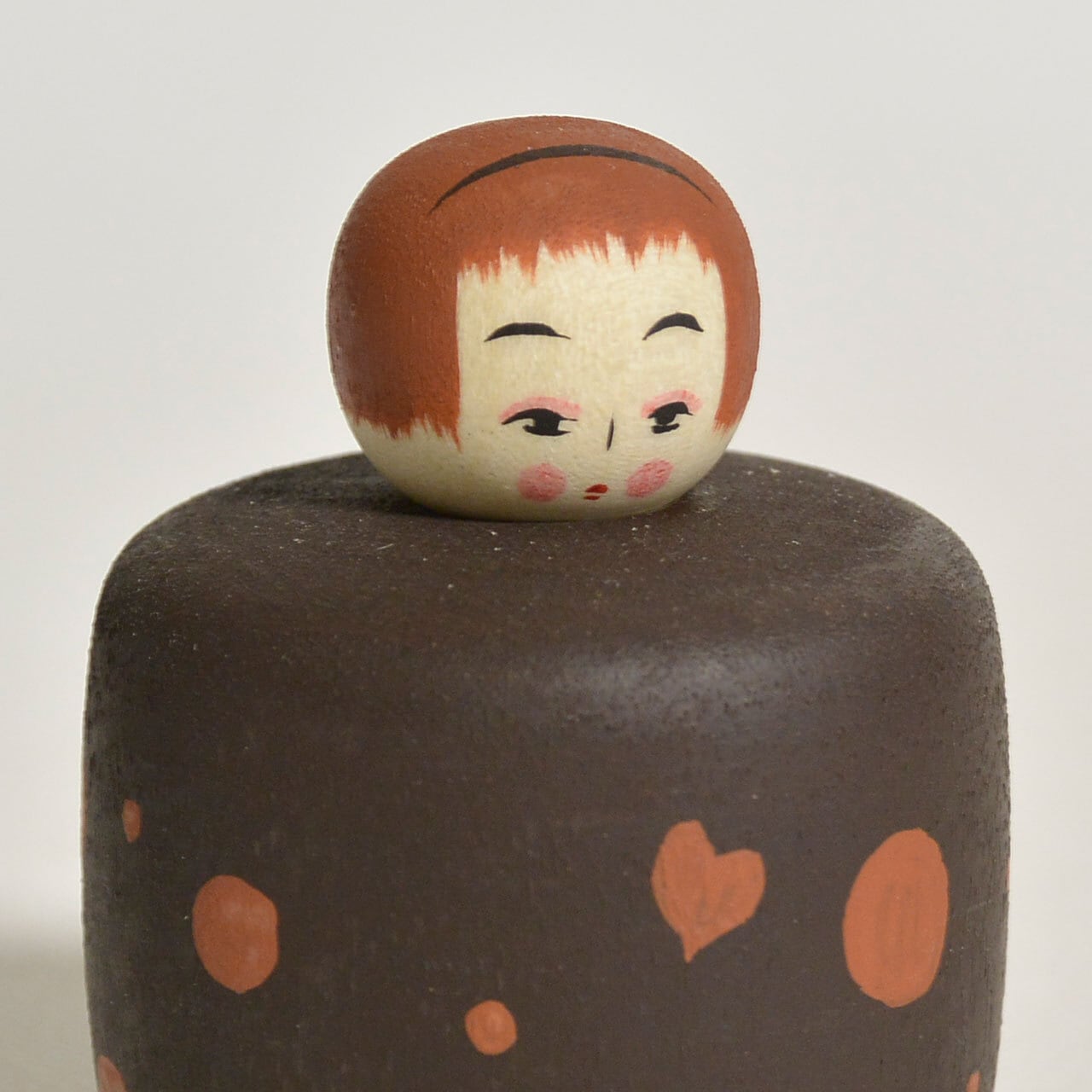 ドットちゃんえじここけし 約1.5寸 約4.5cm 鈴木明 工人（作並系