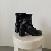 【受注予約:11月下旬入荷予定】Bronze fade square toe boots/black