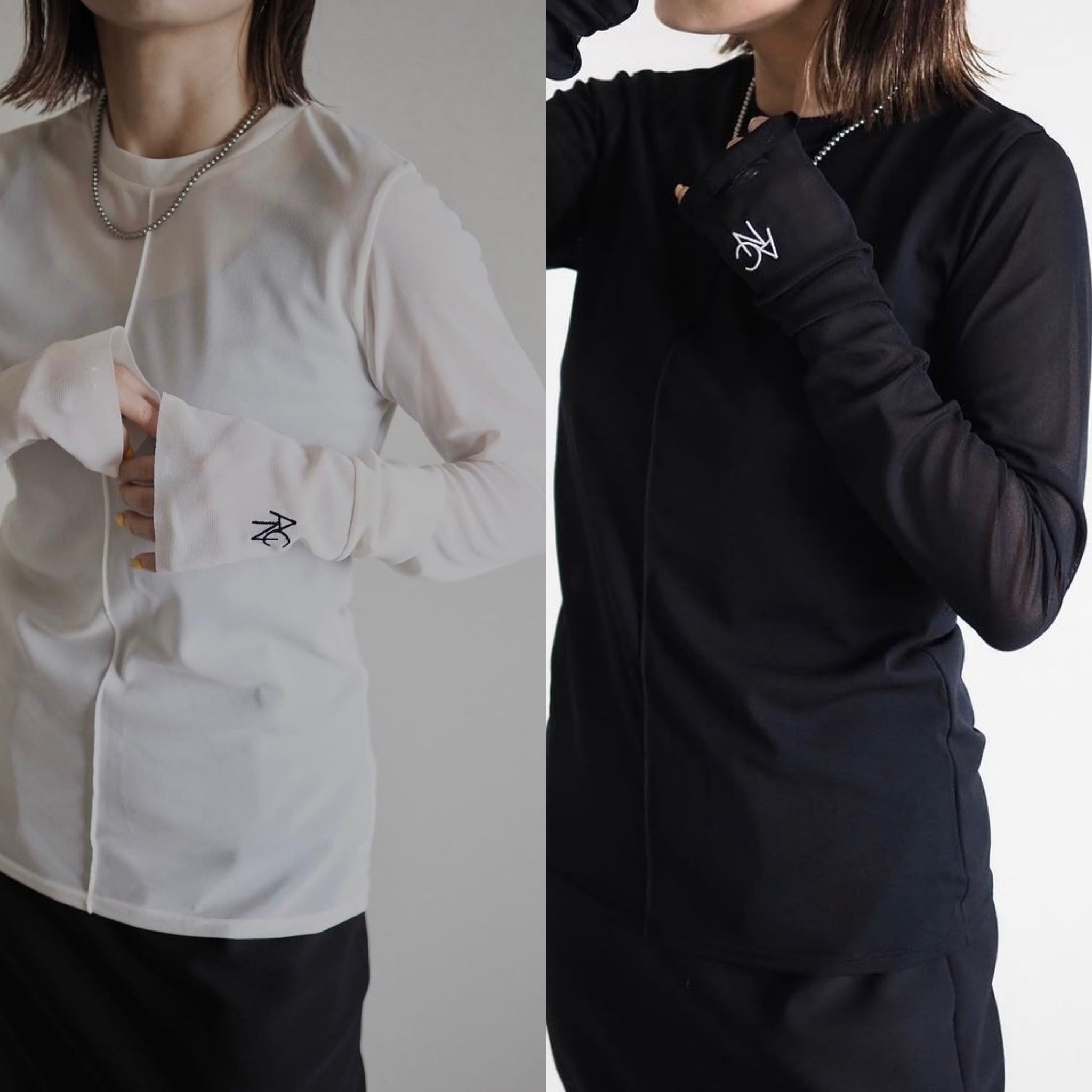 ANIECA 】 crew neck ANC Sheer Tops | valance 福井｜レディース
