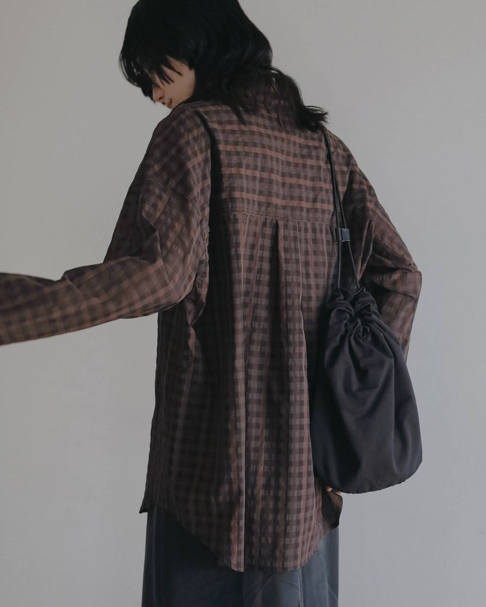 anuke(アンヌーク) Sheercheck Over Shirts | サウスオレンジ｜メンズ