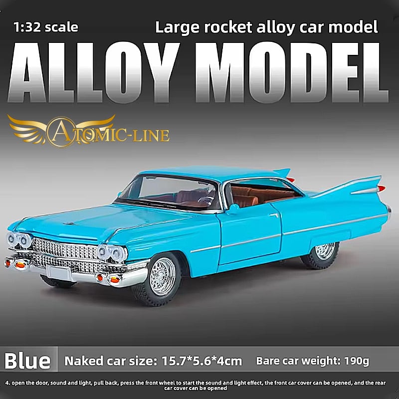 キャデラック エルドラド ビアリッツ 1/32 ミニカー 全4色 ライト点灯