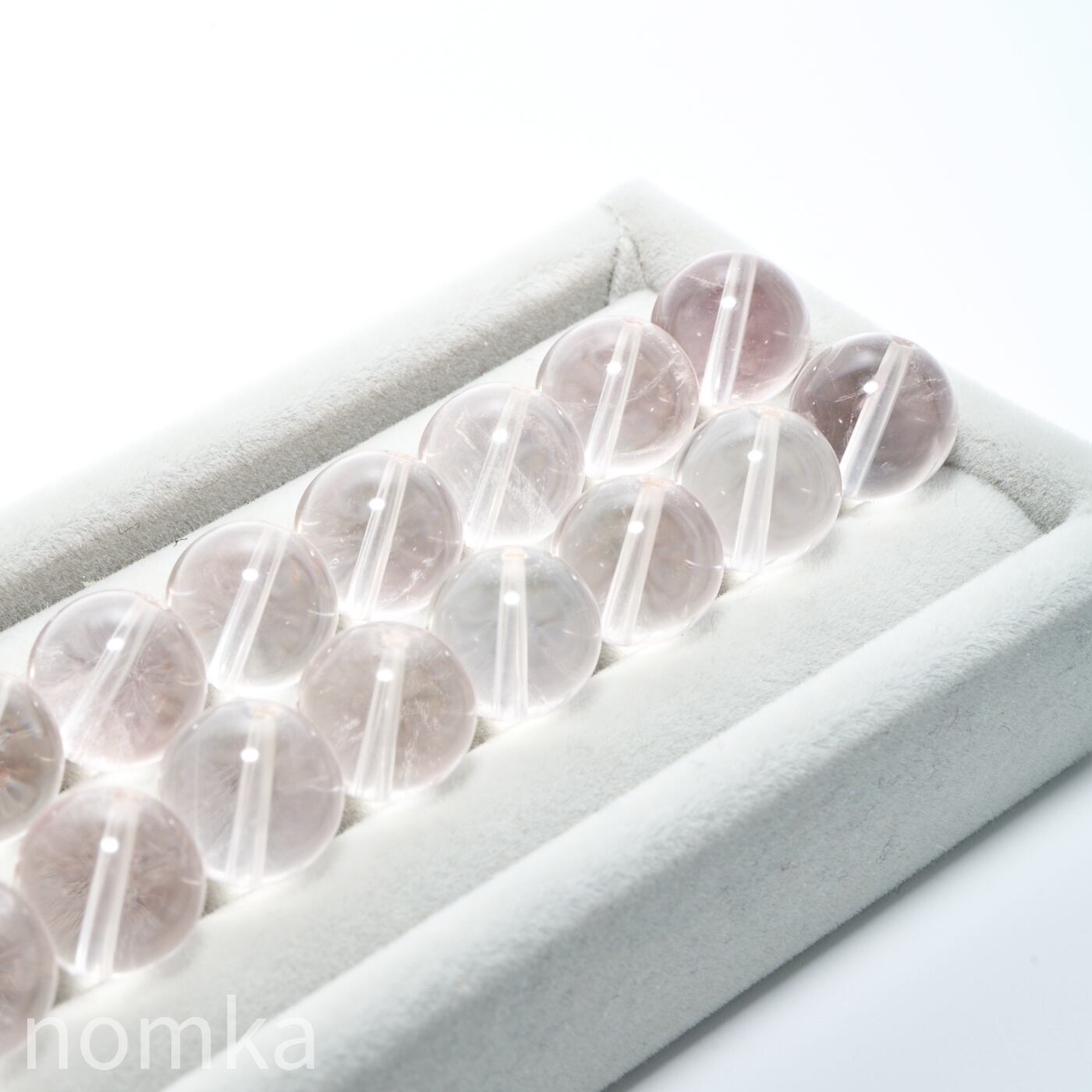 超稀少石】ピンク＆ブルーエンジェルラダー(11mm/ブラジル産)一連