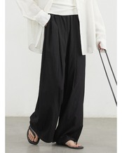 Tuck-in wide leg full length pants L0142