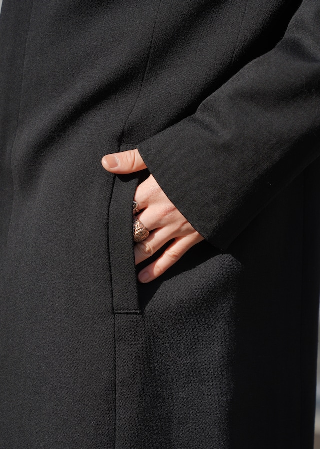 2001AW EMPORIO ARMANI front fly chester coat