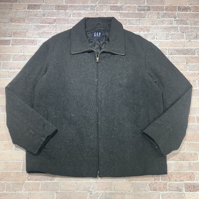 GAP F/Z WOOL JACKET GRAY OLD