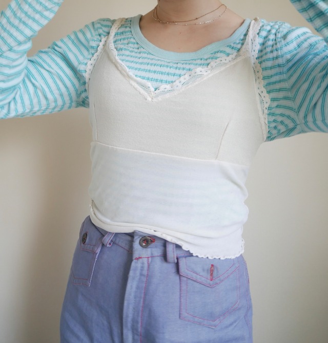 90s～US lace camisole