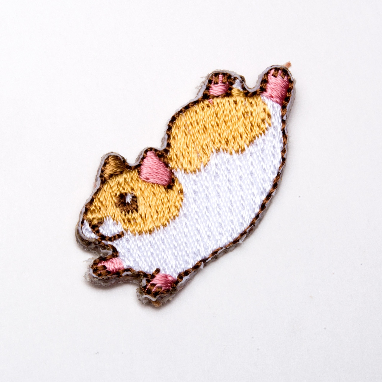 ハムスター 刺繍 ワッペン シール接着 アイロン接着 両用 ししゅうステッカー 3種セット HS-S001 ハムコ ペットラバーズ