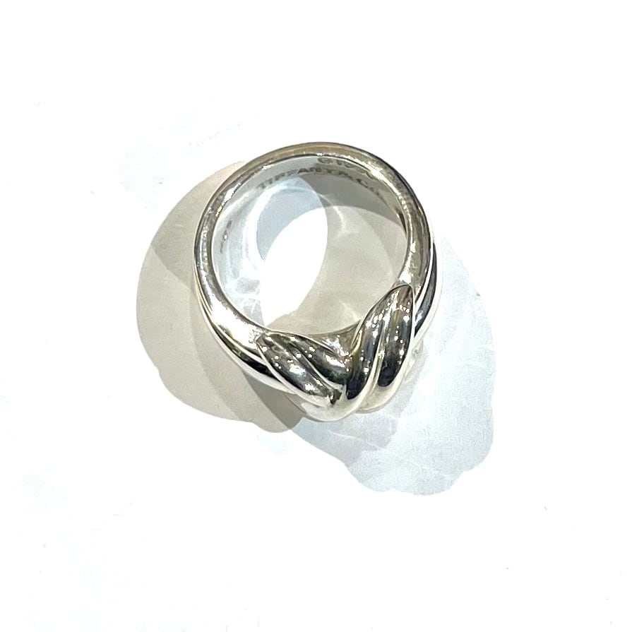 激レア【TIFFANY&CO.】2211 ワイドシグネチャーリング 11.5号