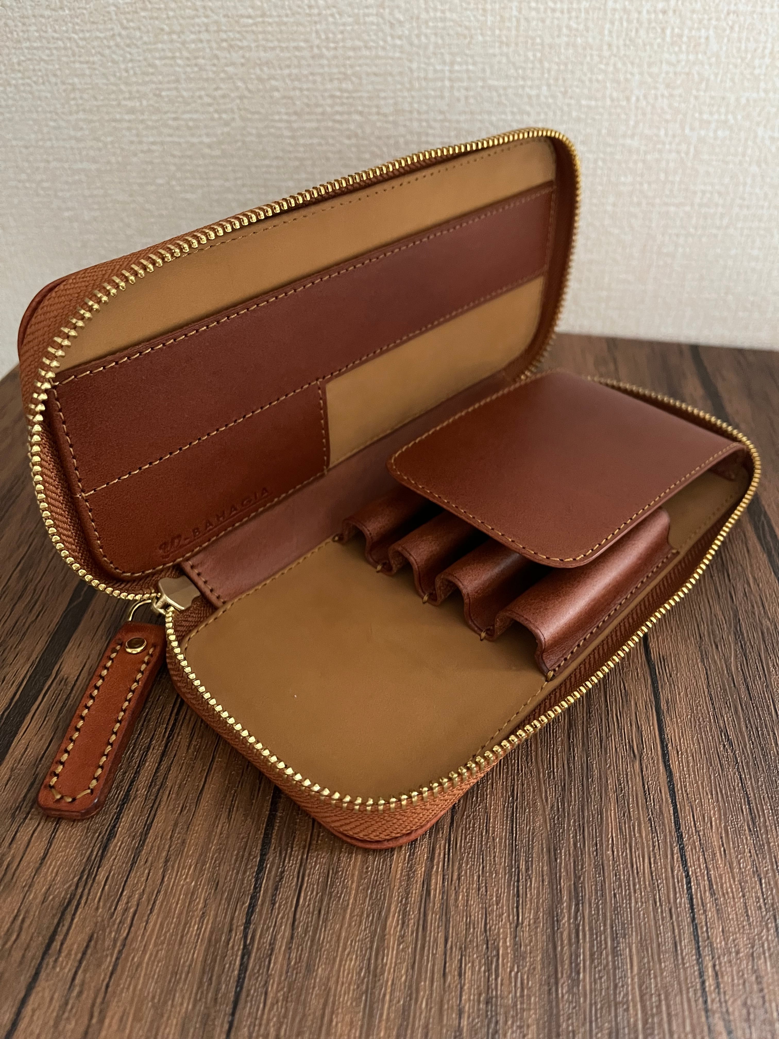 バハギア ペンケース ラウンドジップ型 プエブロ オルモ | Bahagia & Craft