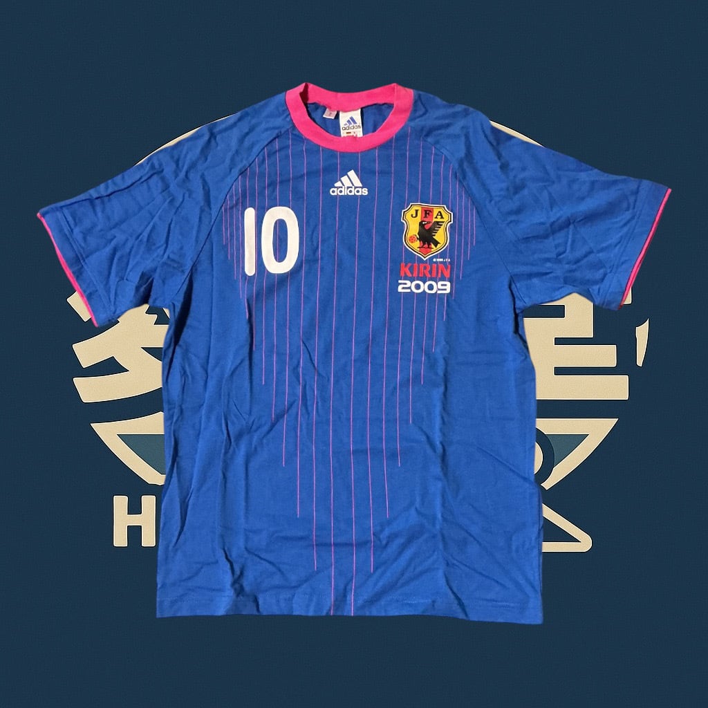 日本代表】 NAKAMURA 10 サッカー ユニフォーム ブルー L相当 | 変奇堂