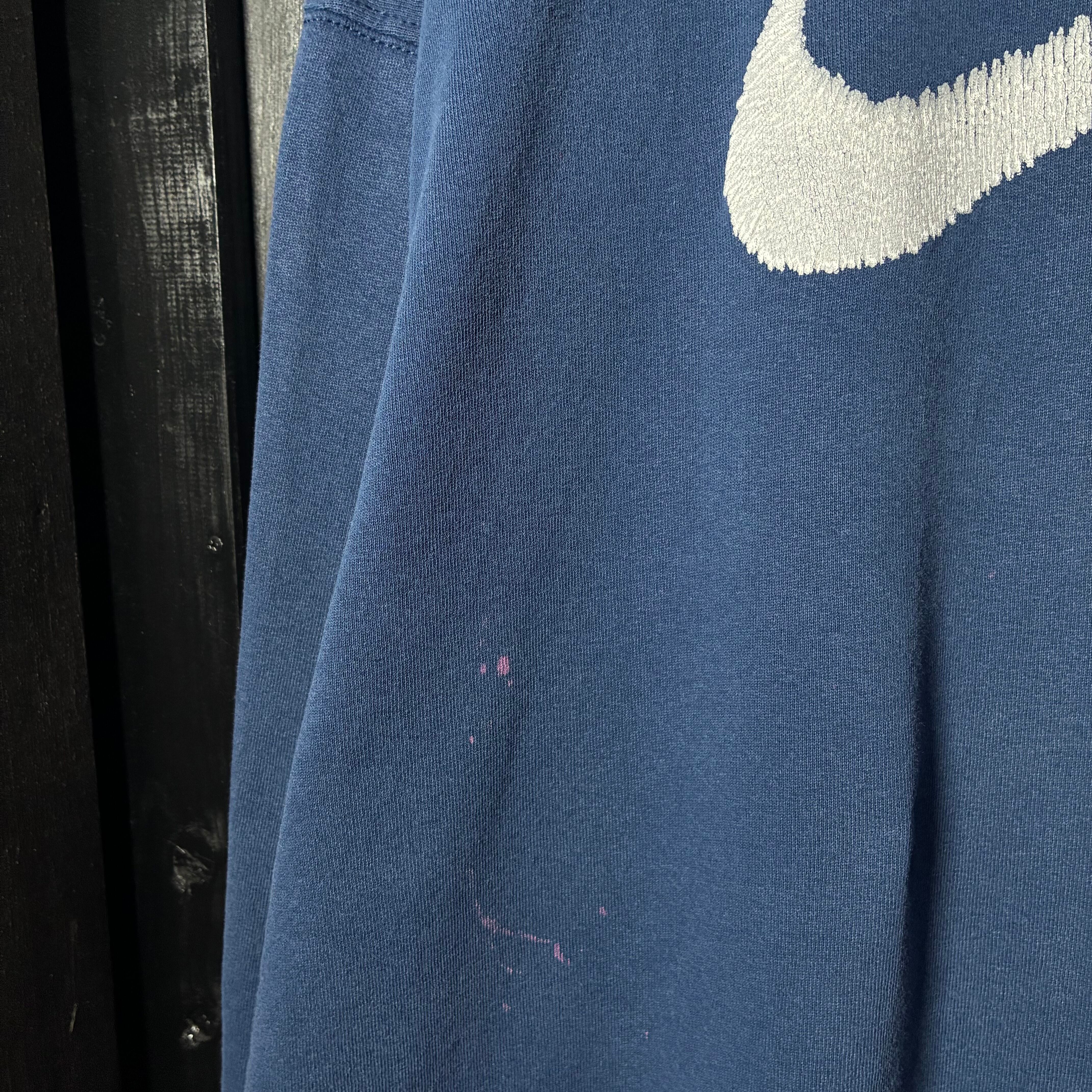 90s USA製 NIKE ロゴスウェット ネイビー ロゴドンナイキ XL | 古着屋