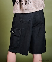 COOLAロゴコットンハーフパンツ (BLACK) CQ-47015