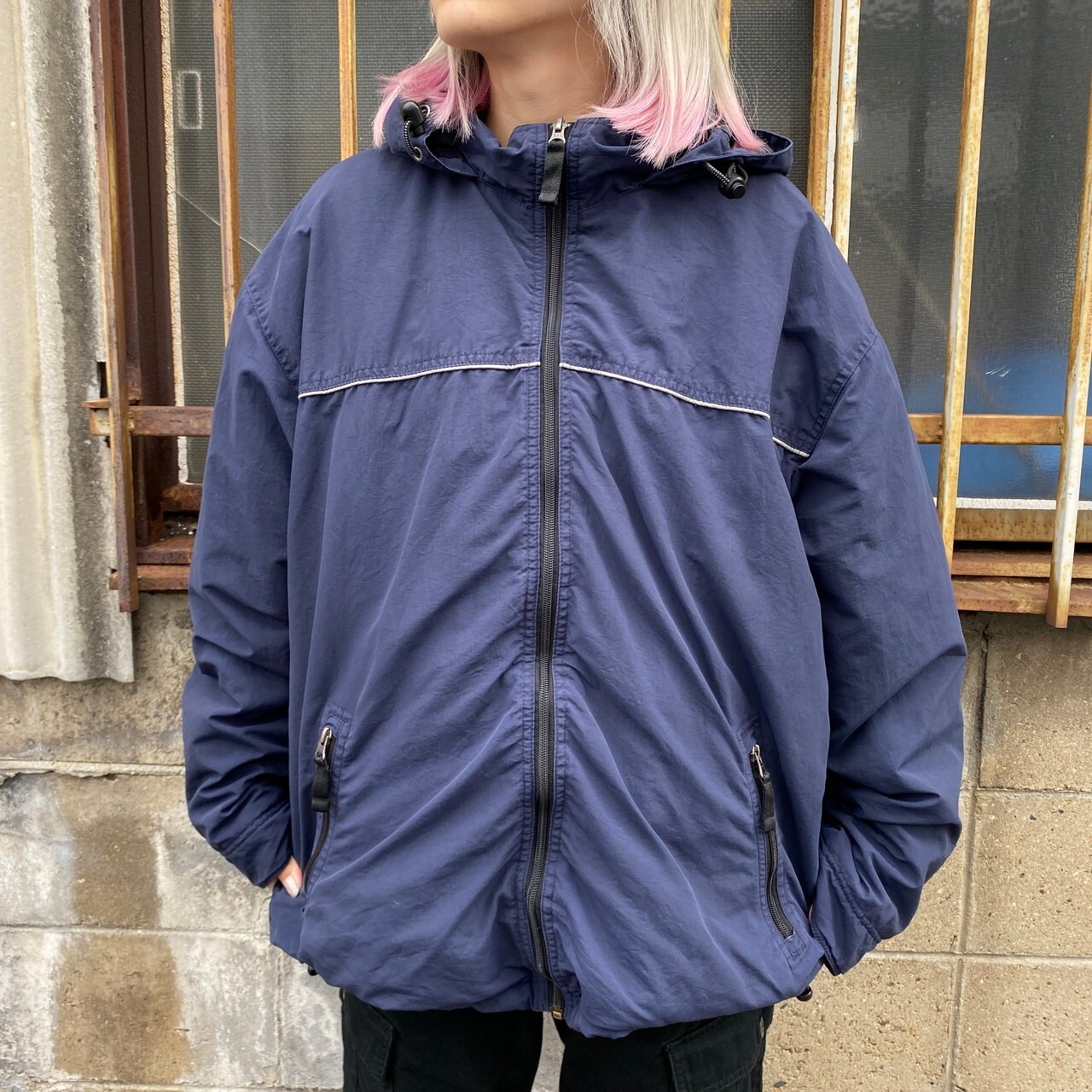 OLD GAP オールドギャップ フード収納型 ナイロンジャケット メンズL 