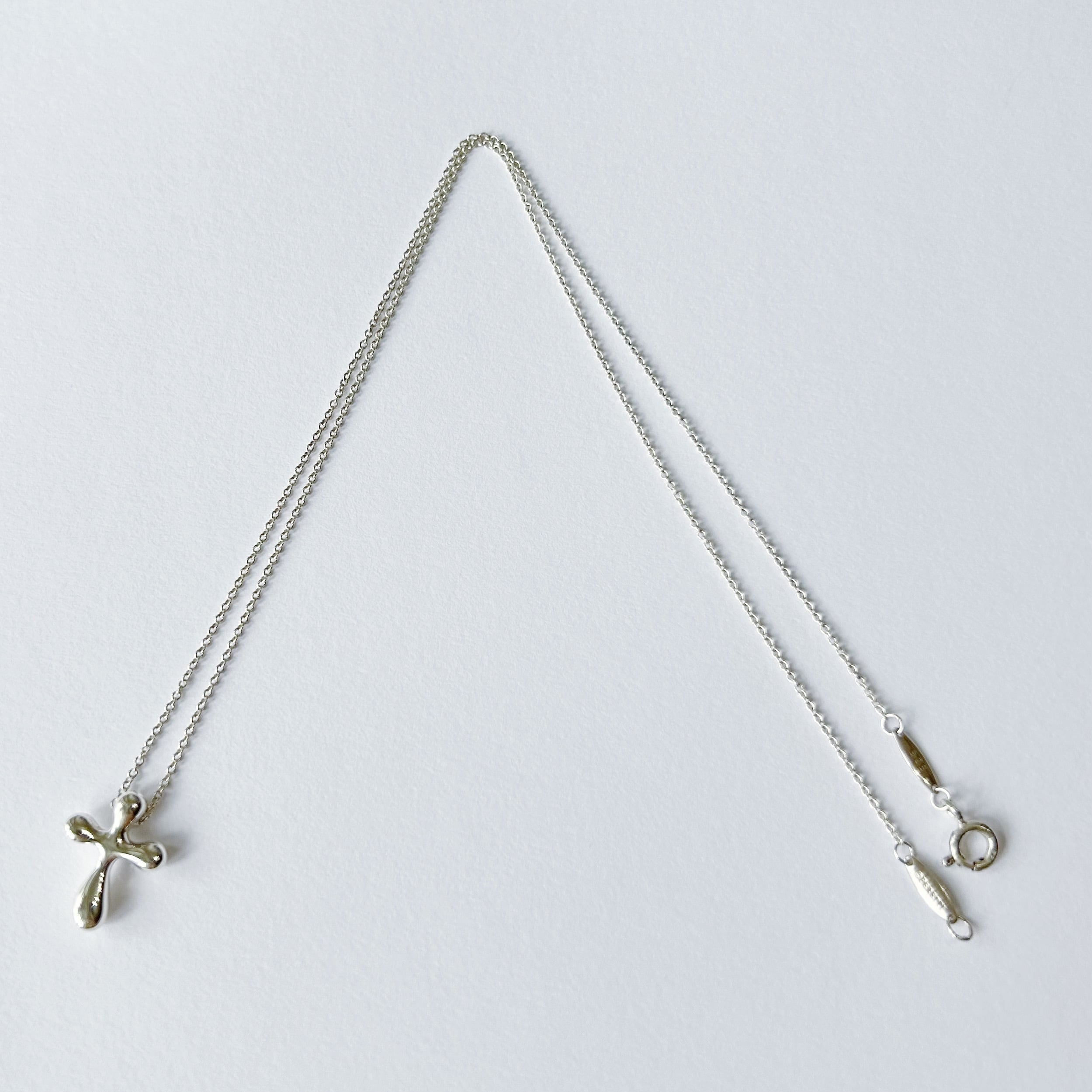 T7070】Tiffany&Co. cross necklace/silver925/ティファニー