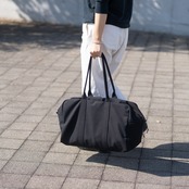 帆布のボストンバッグL ブラック