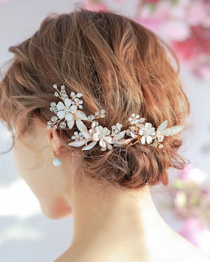 フラワーヘッドドレス ウェディング【AH2408-06】