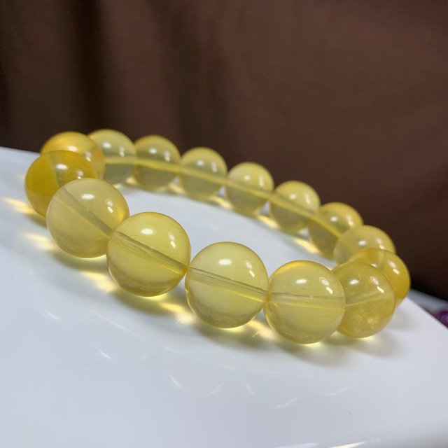8.レア✩発色美✩イエローフローライトブレスレット