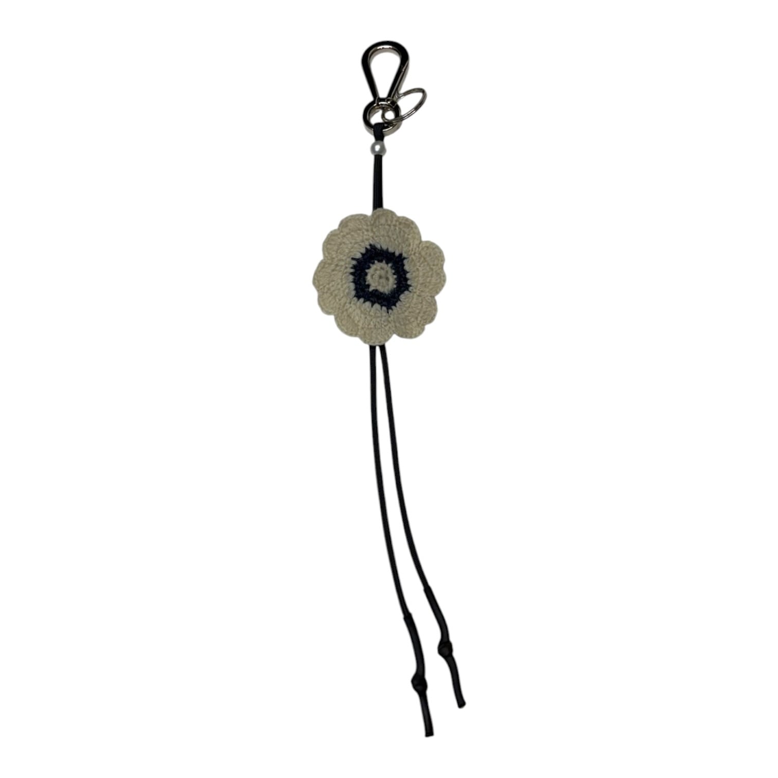 【MIDTHINGS】FLOWER CHARM KEYCHAIN(BLACK)〈国内送料無料〉
