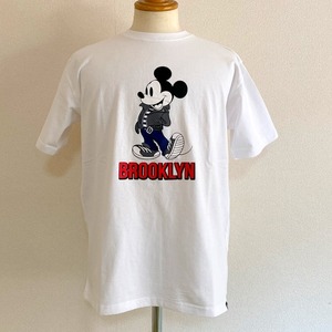 Schott×DISNEY/T-SHIRT BROOKLYN　WHITE