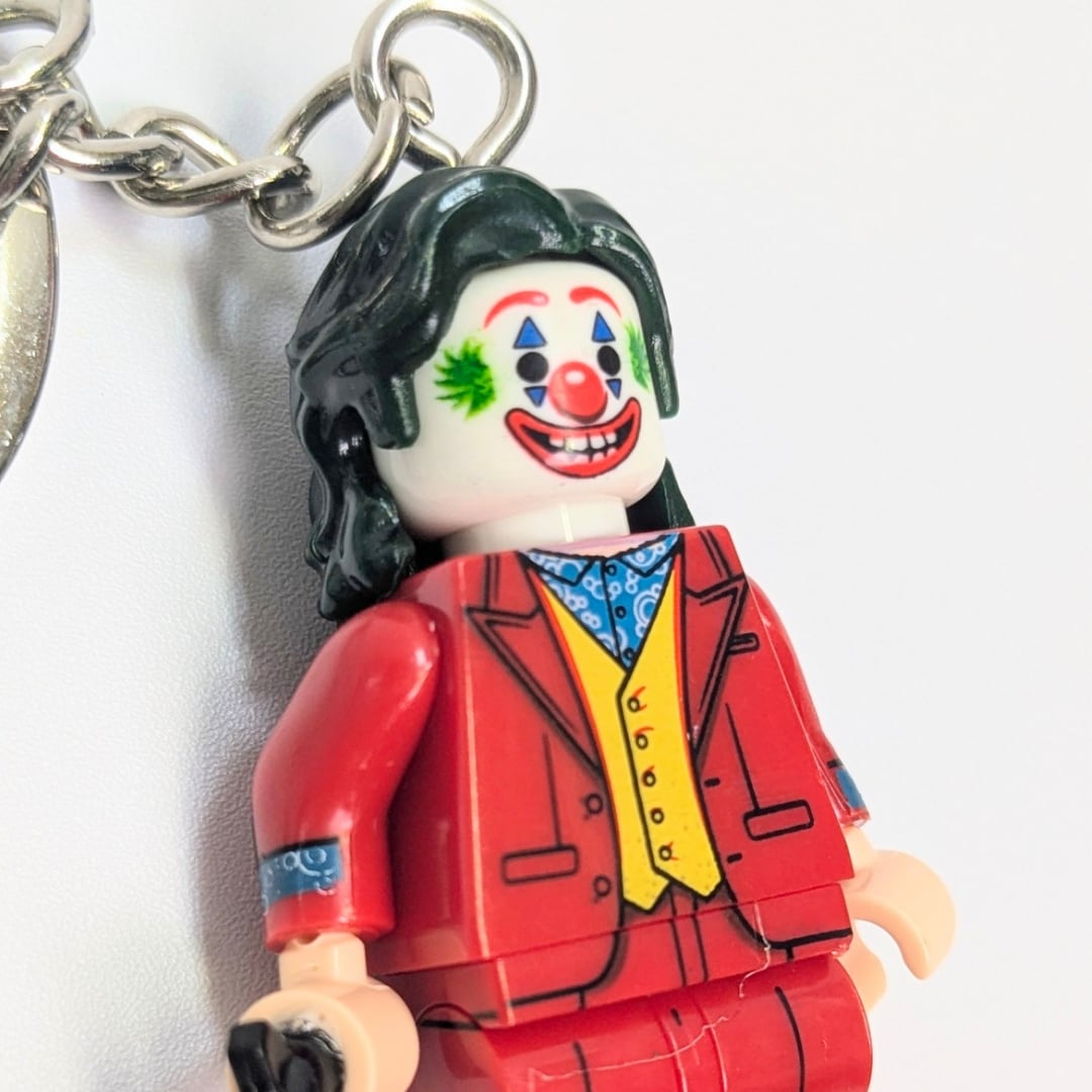 ☆【ブロックフィギュアキーホルダー】 JOKER / ジョーカー / Joker: Folie a Deux ver.〚アメリカン雑貨 アメトイ〛