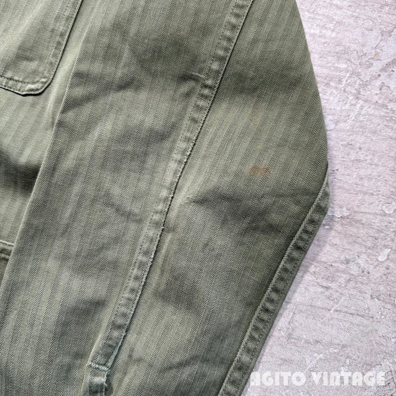 40's U.S.NAVY N-3 HBTジャケット USN ヘリンボーンツイル ステンシル