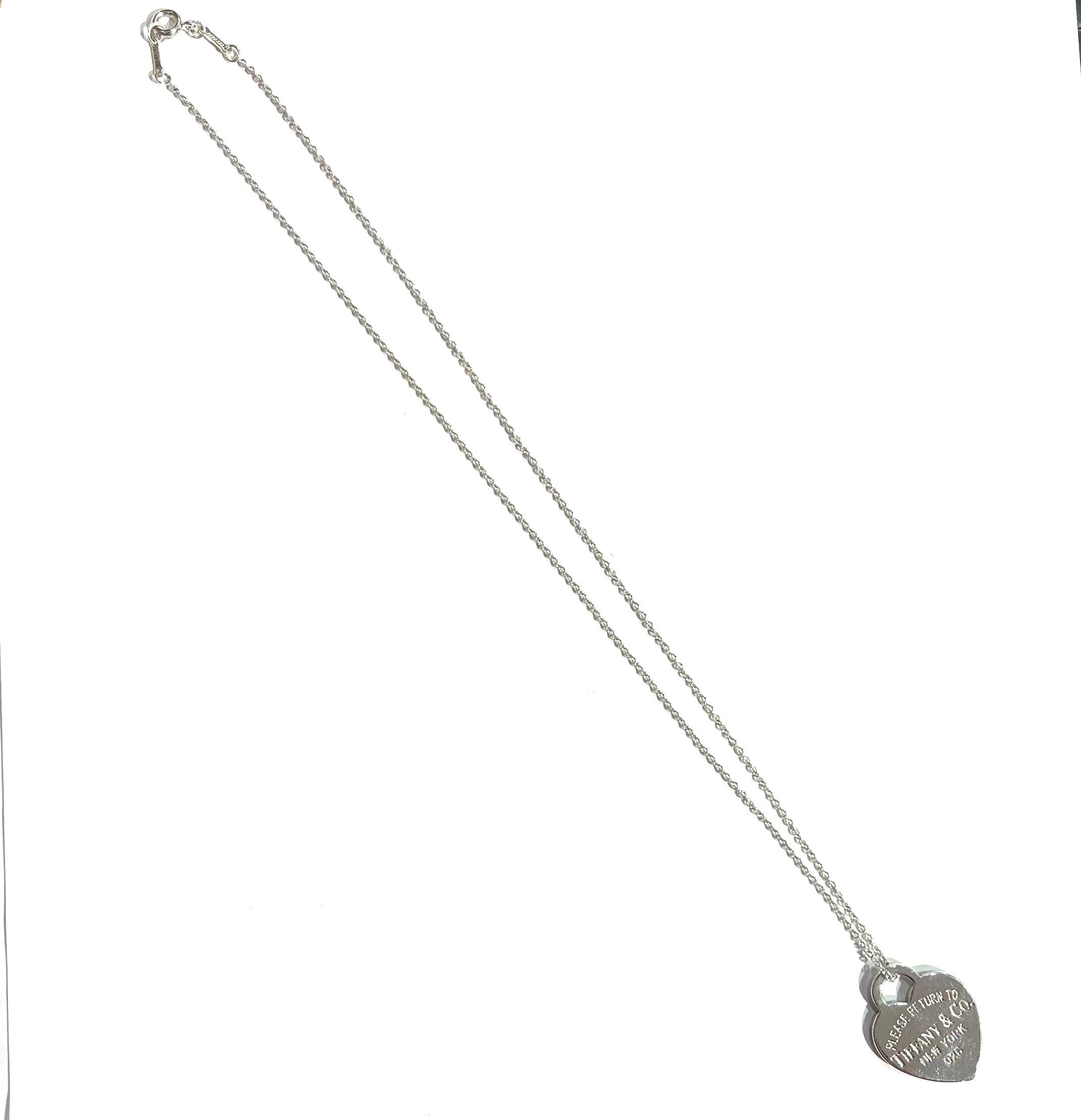 TIFFANY&CO.】T2025 “PLEASE RETURN TO” ハートタグロングネックレス