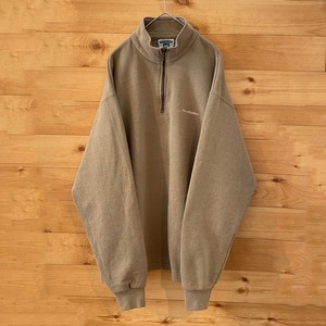 【Lee】90s USA製 企業系 ハーフジップ スウェット Paine Webber 銀行 刺繍ロゴ M ヘビーウェイト HEAVYWEIGHT  US古着