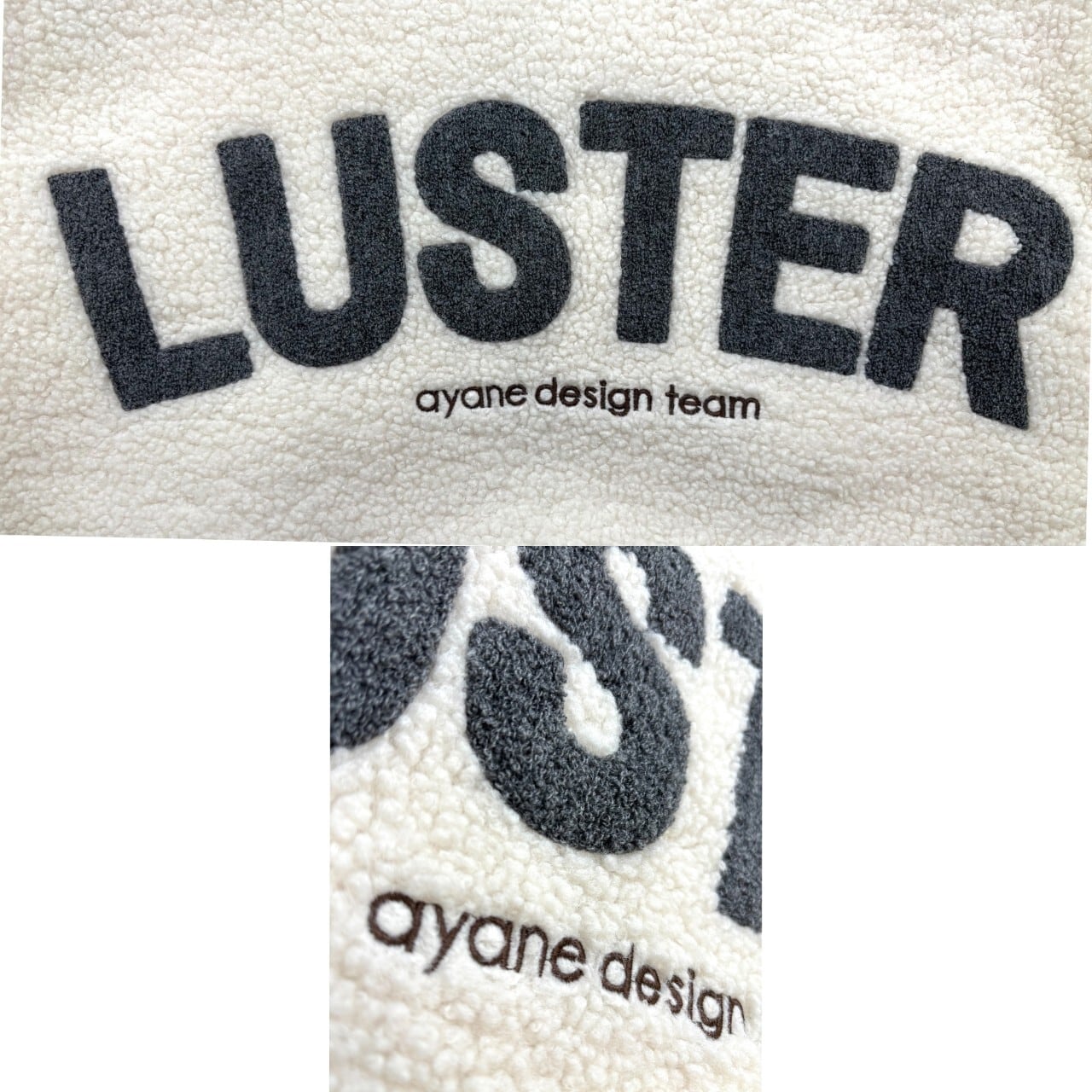 SALE【ayane】バックロゴ刺繍ボアブルゾン 875804 アヤン | red earth