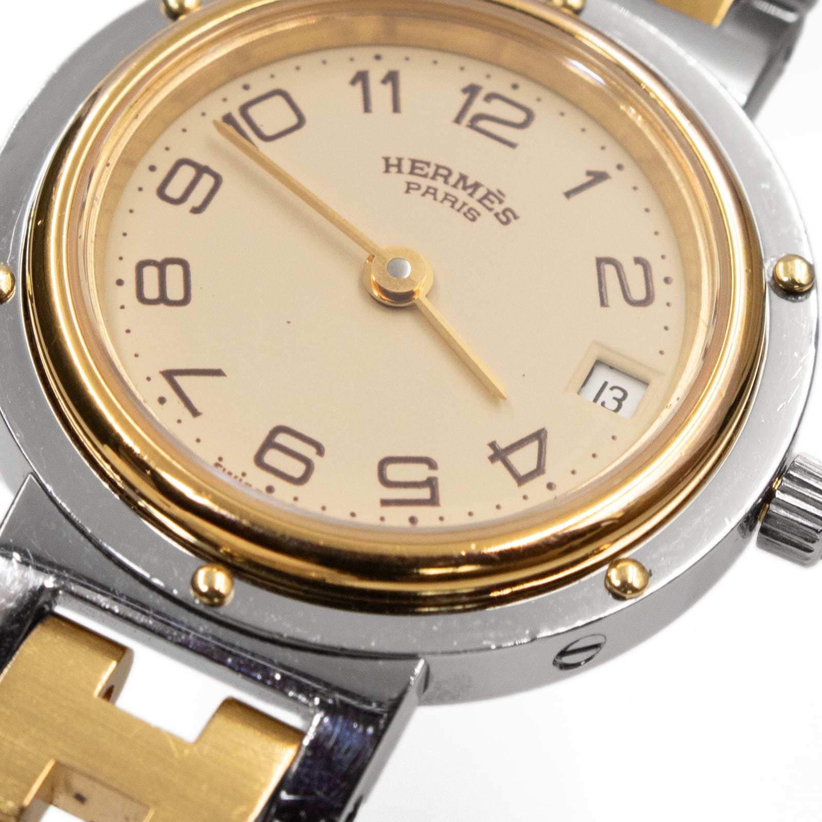 送料無料 エルメス 腕時計 クリッパー レディース 黄色 イエロー