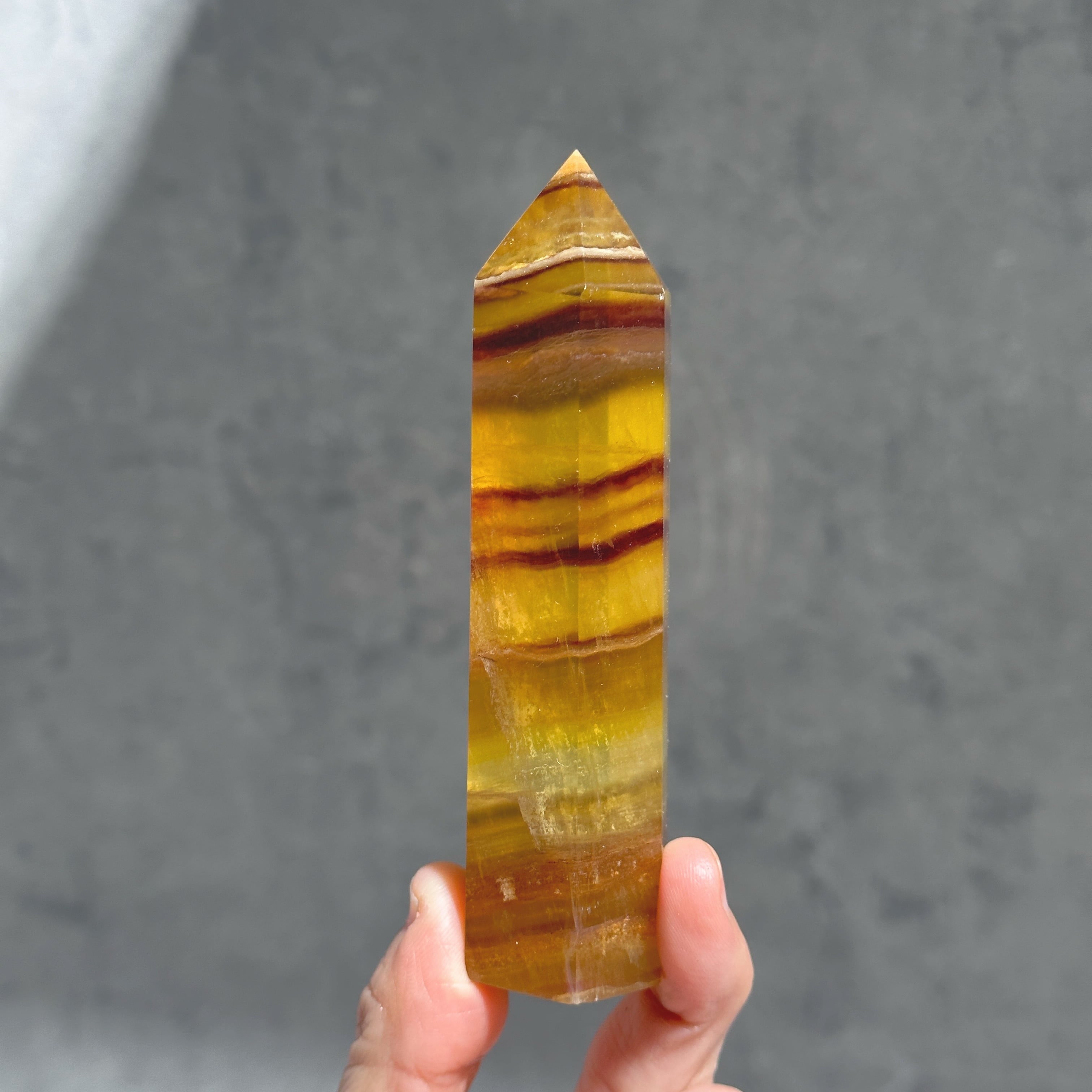 イエローフローライトポイント タワー 素敵な逸品 【公式通販】