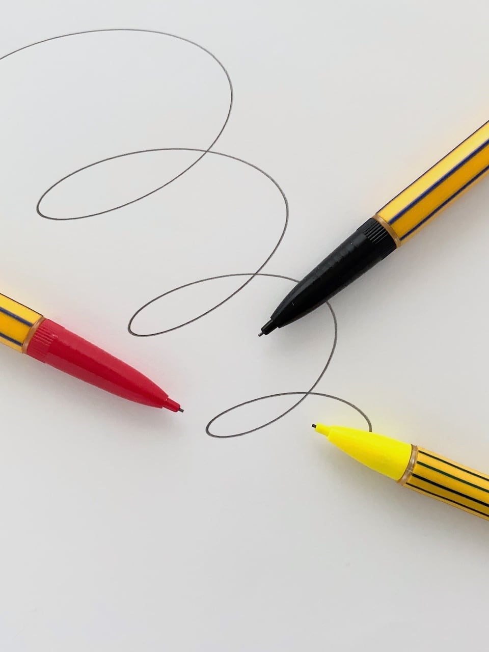 シャープペンシル ストライプ 黄色 / Striped Mechanical Pencil