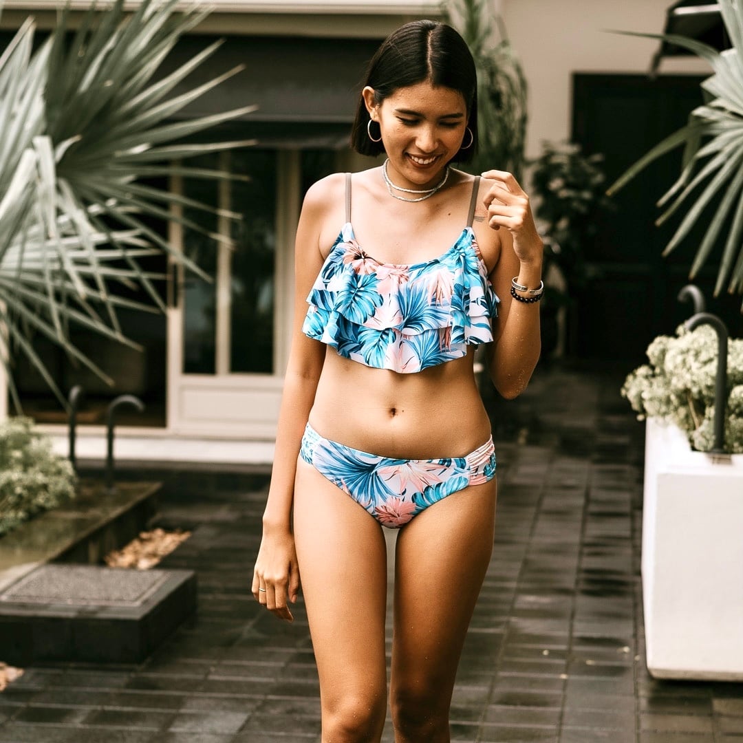 acka frill design swim wear
