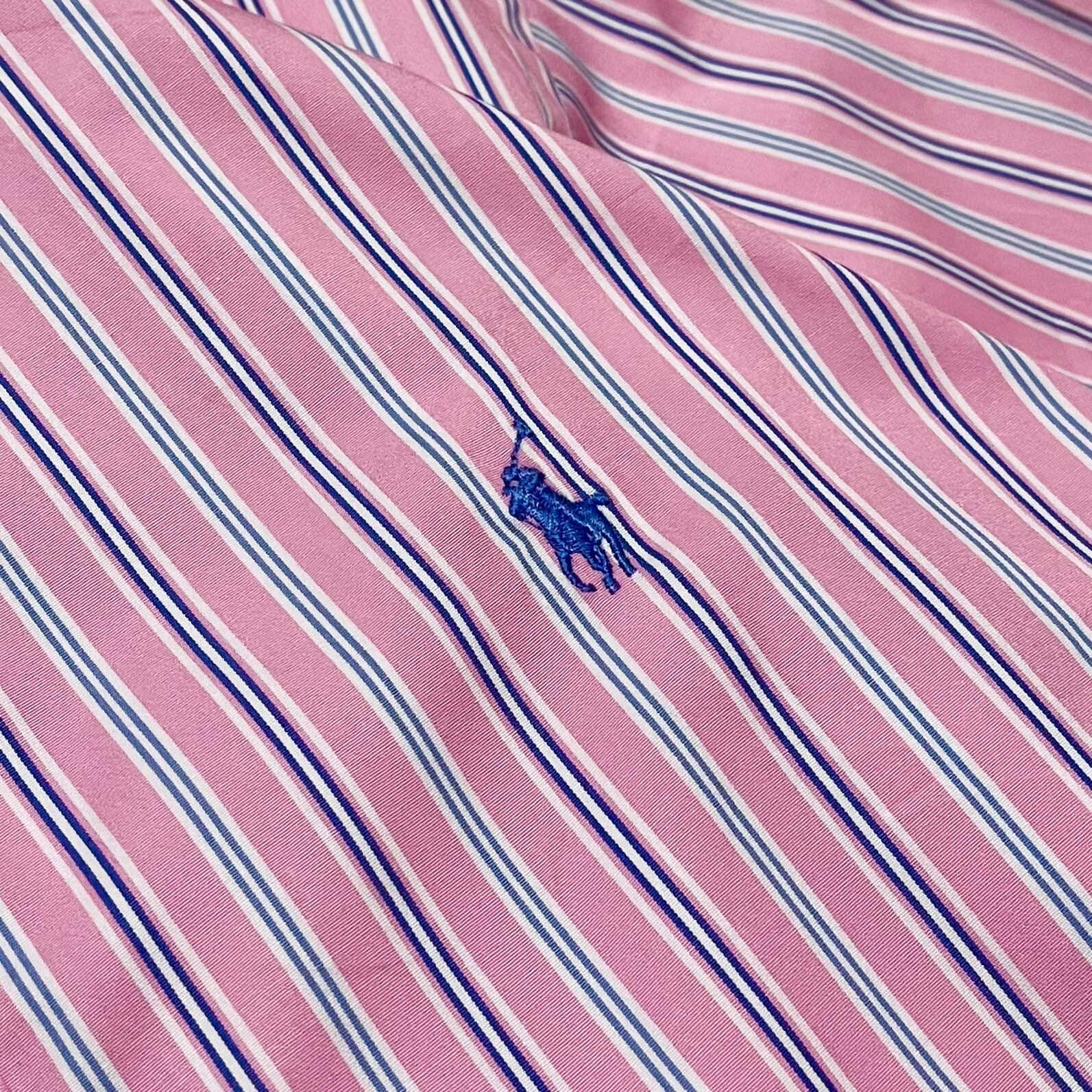 Ralph Laurenラルフローレン ストライプシャツ ボタンダウン ピンク