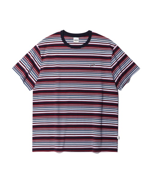 【CRITIC】TWIST WORMHOLE LOGO T-SHIRTS CRITIC] WORMHOLE LOGO STRIPE T-SHIRTS NAVY | もごつ