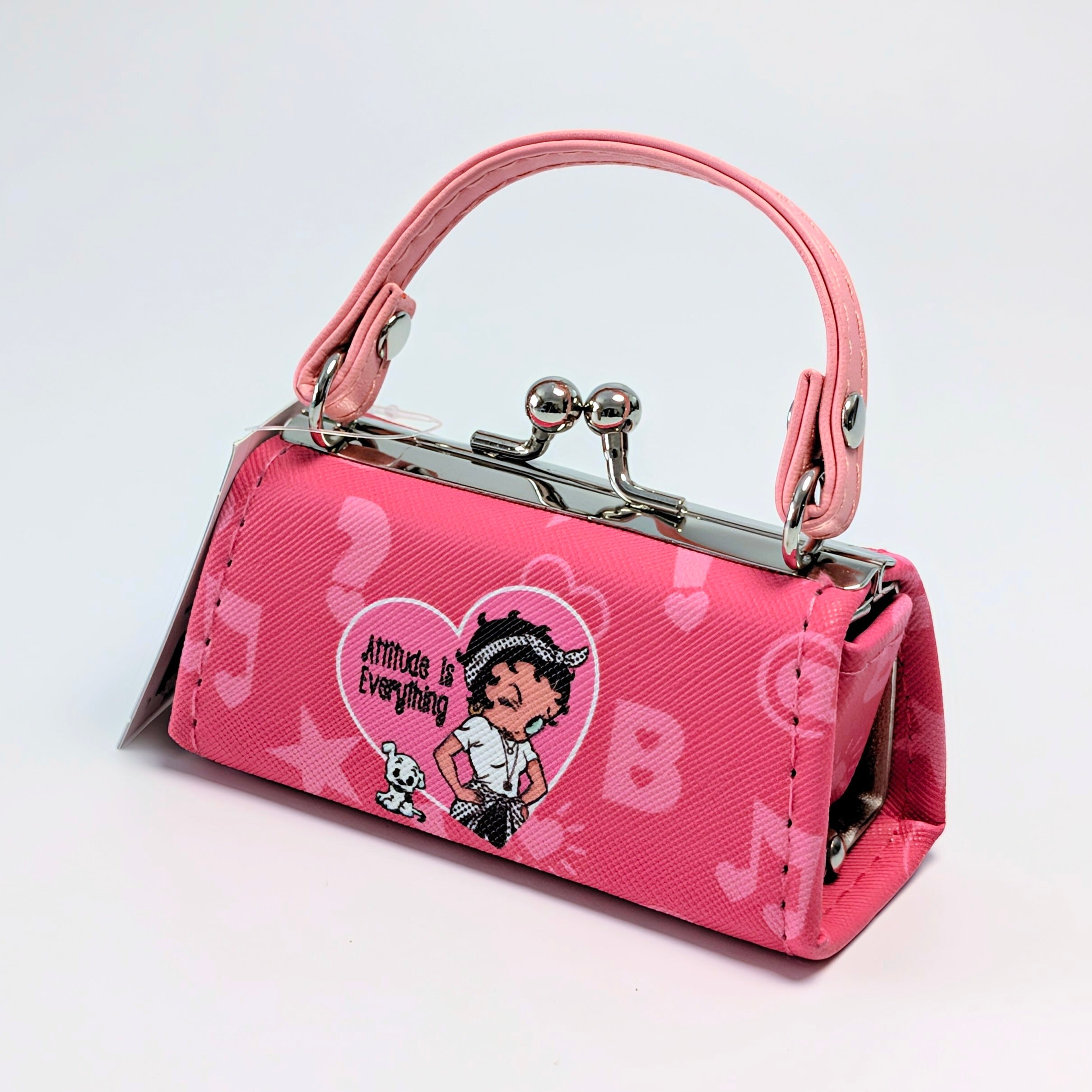 ✨️❦カバンに付けたら超ラブリー❦✨️【 Betty Boop ベティー・ブープ 】『PINK』ミニ パース / ミニポーチ / ピルケース / コスメ / 小銭入れ〚アメリカン雑貨 アメトイ〛