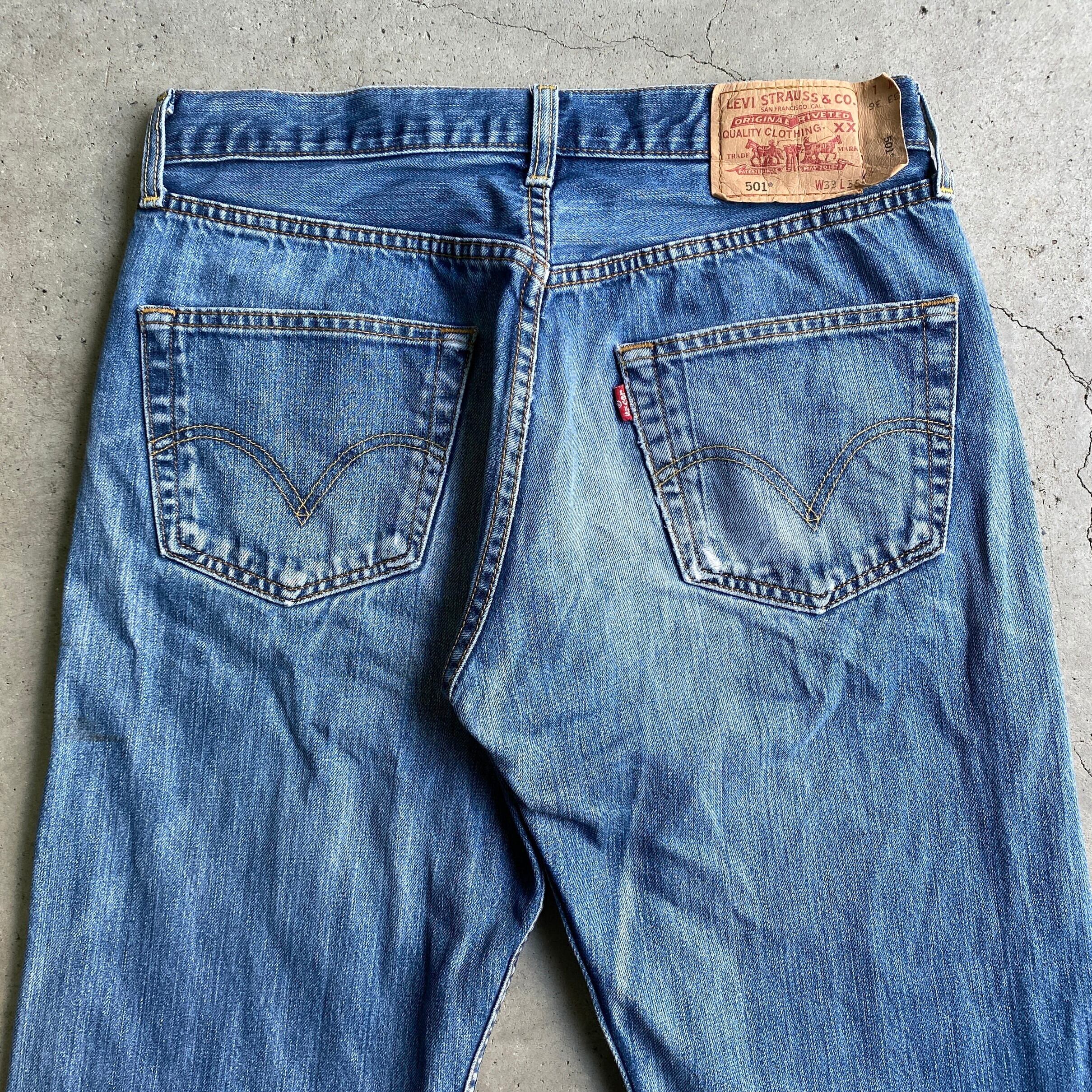 00年代 Levi's リーバイス 501 ユーロ ストレート デニムパンツ メンズ