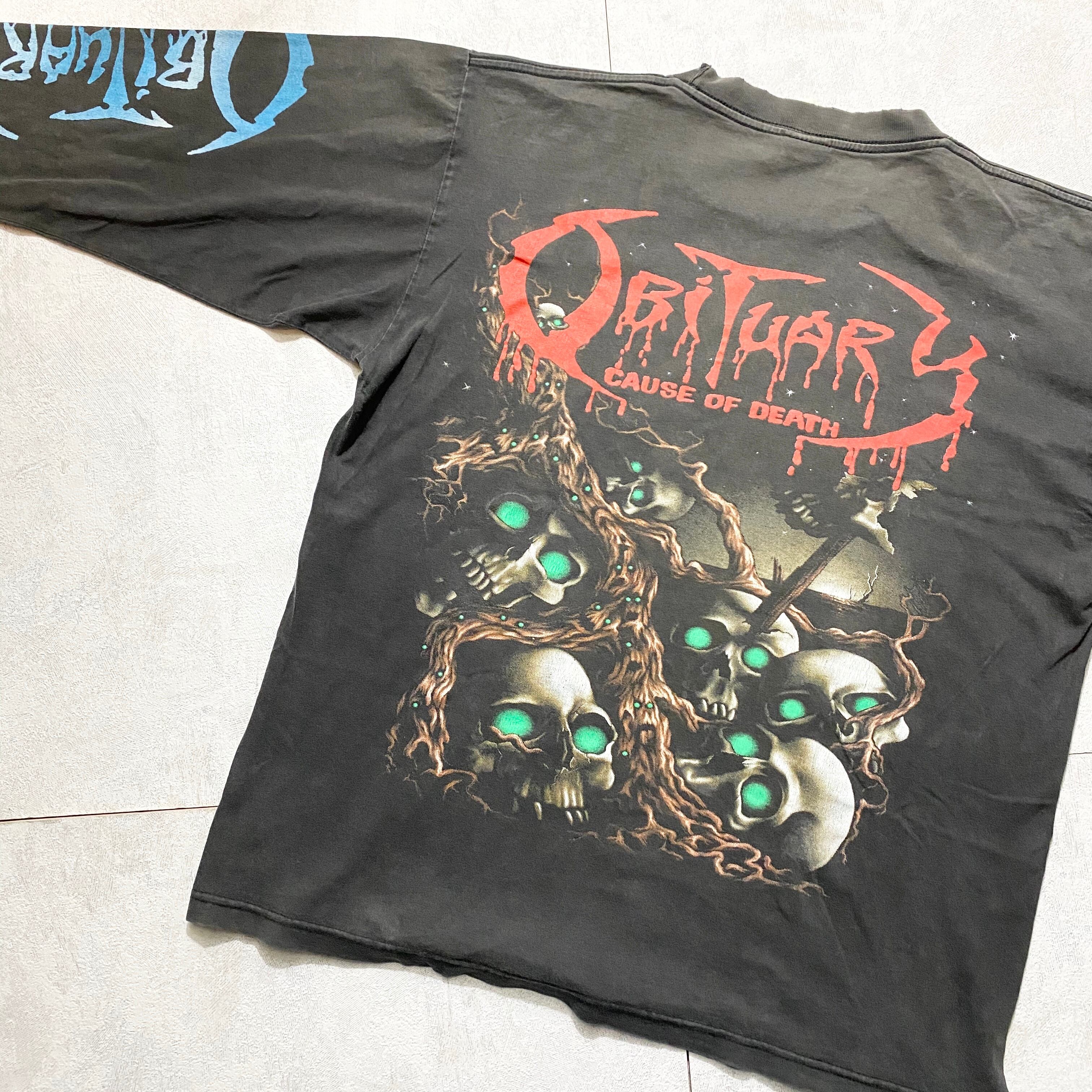 old OBITUARY long sleeves music tee “cause of death” | NOIR ONLINE