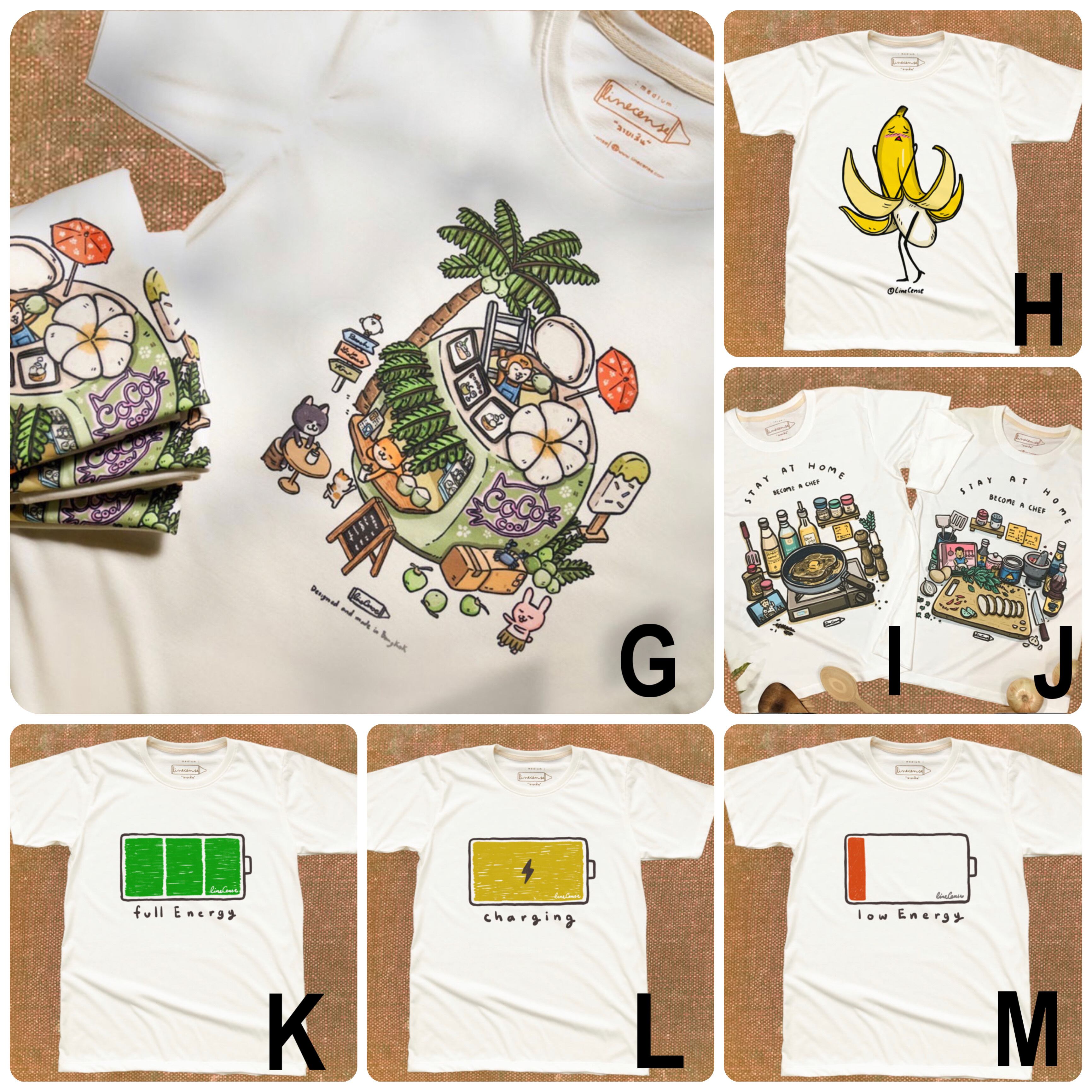 送料込み・タイから発送・日本未発売】選べるデザインTシャツ 3枚 | Pay ID