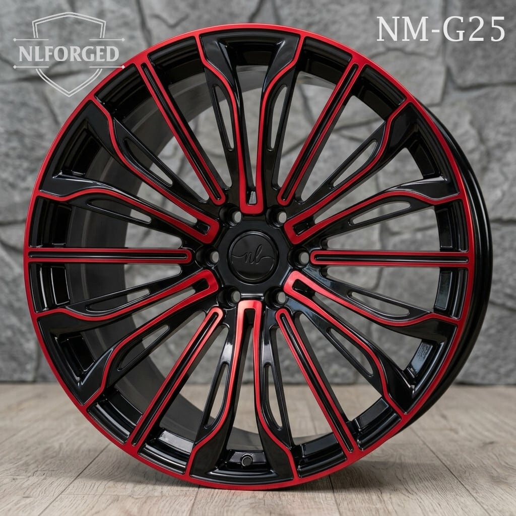 24インチ 6穴 モノブロック 鍛造ホイール 4本セット シルバー NM-G25