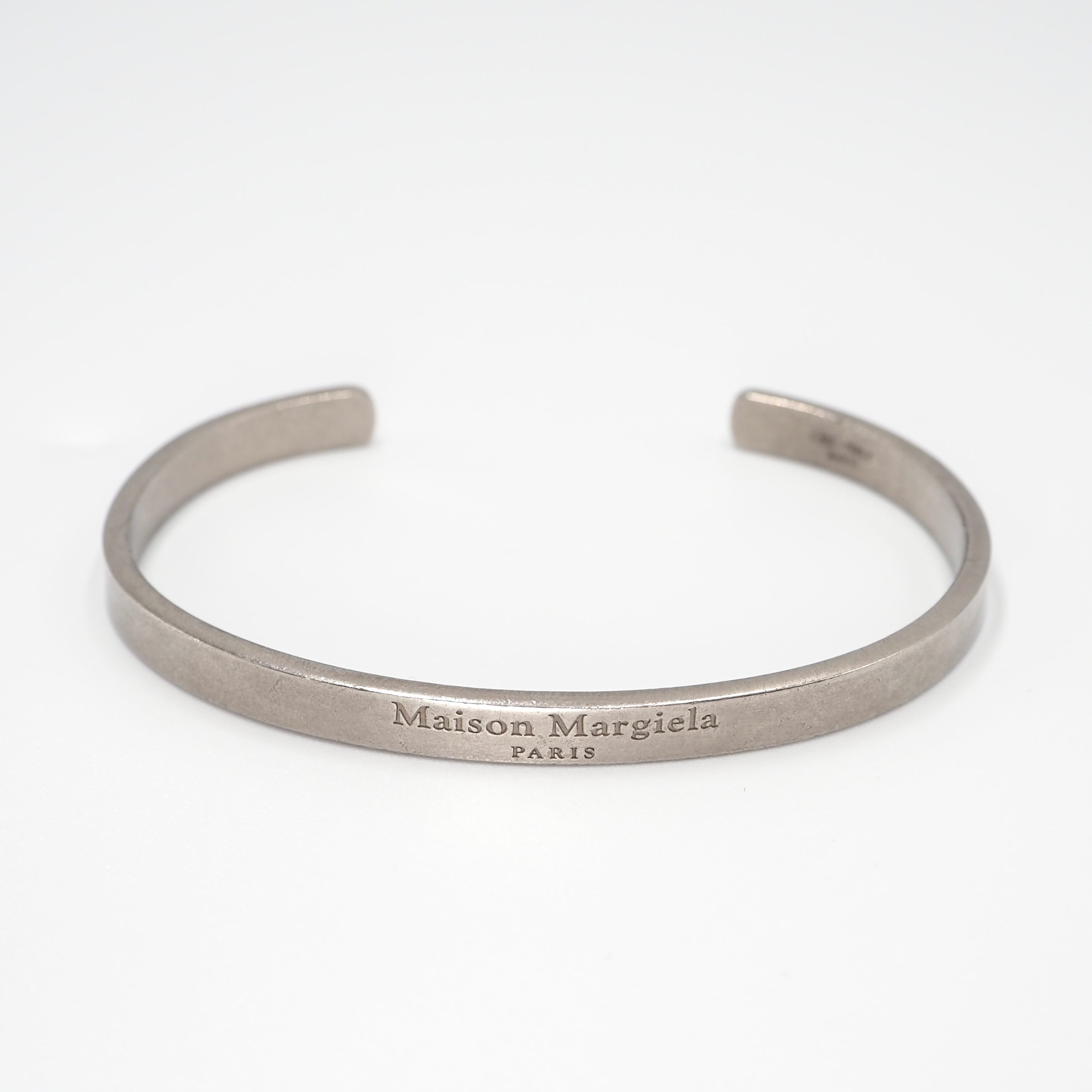 11/8掲載 Maison Margiela ロゴバングル シルバー925 メゾンマルジェラ