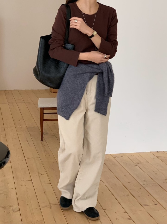 (予約) signature / Basic kimo tee 3color