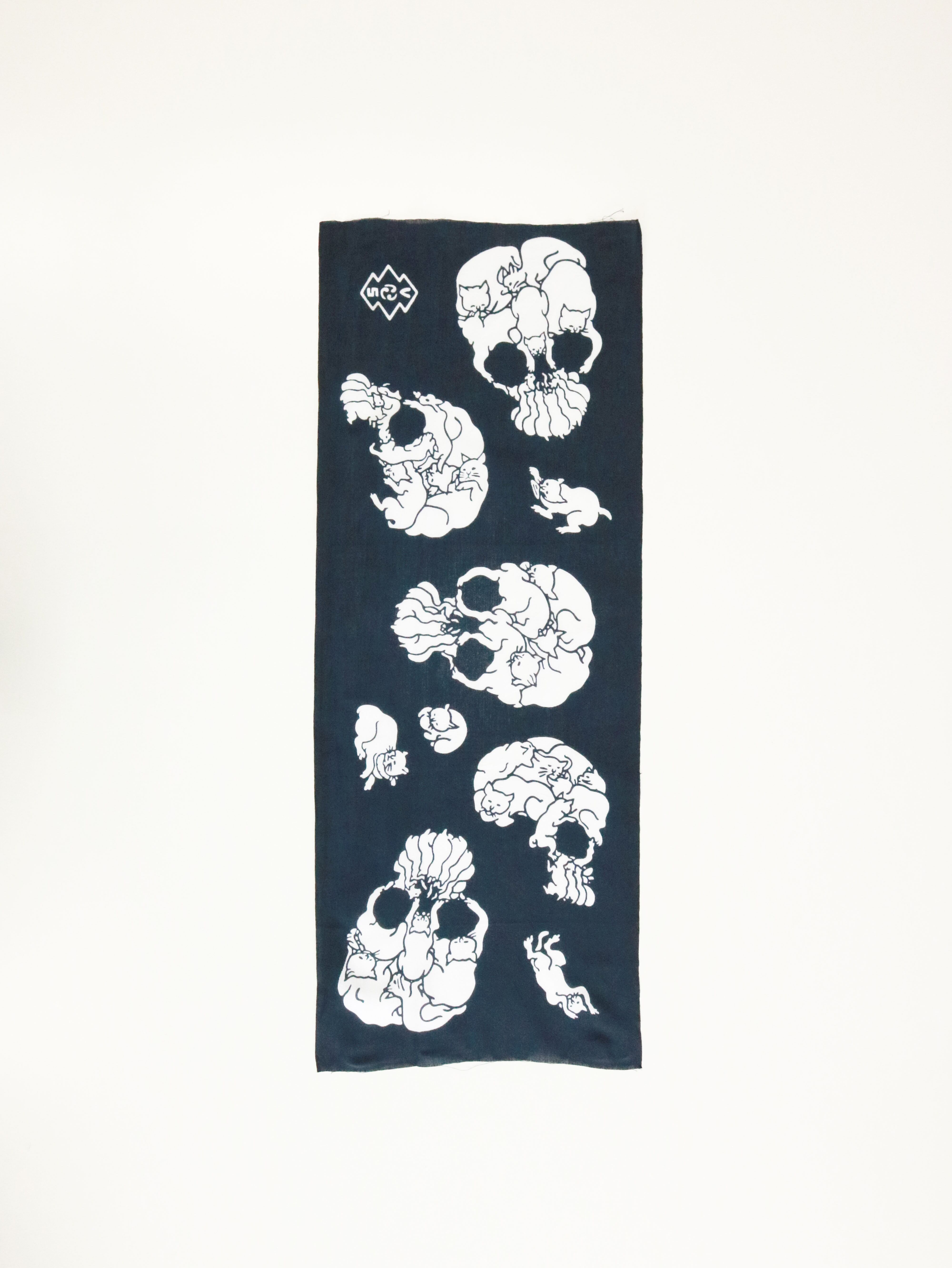 CAT SKULL NAVY BLACK