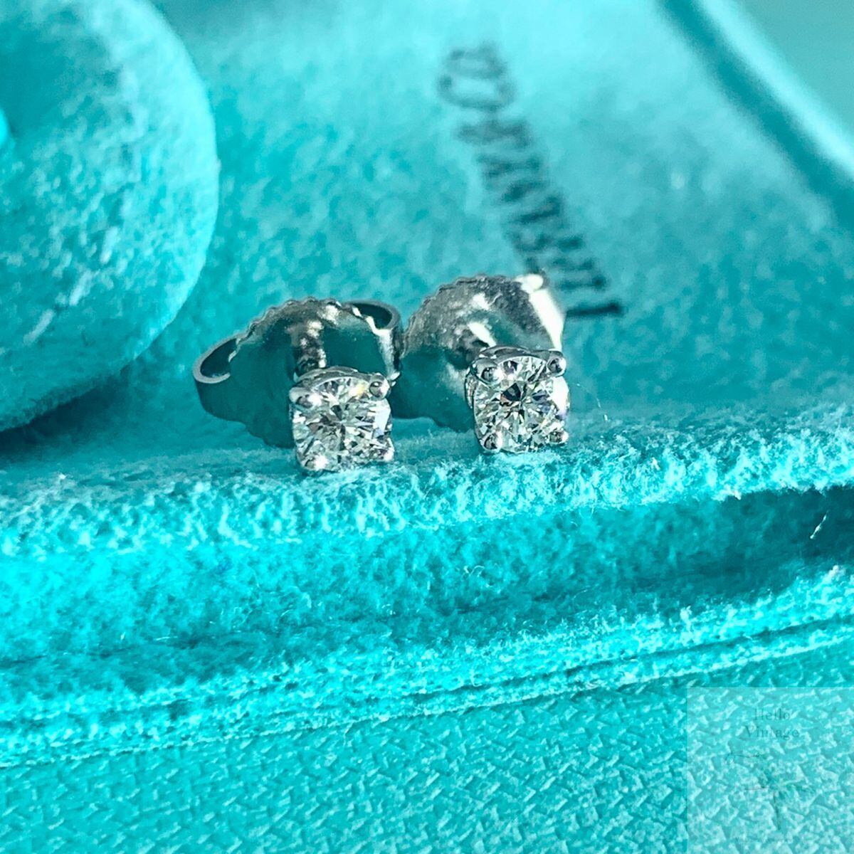 ティファニー ソリティア ダイヤモンド ピアス プラチナ ティファニー 0.1ct ソリティア ダイヤモンド ピアス プラチナ AAB4e