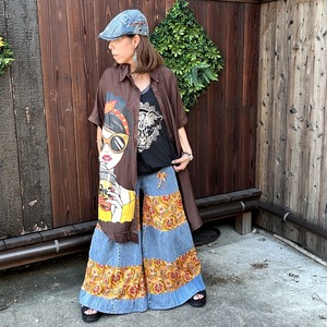 リメイクデニムティアードパンツ