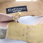 社交ダンス 衣装 ラテン シューズ 23 1/2サイズ R ピンク系 ケントダンス Kentdance 日本製 靴 くつ ヒール レディース タイツ ケース セット ラインストーン 上品 ストラップ ダンスシューズ ダンス衣装 ネットタイツ 可愛い パーティー