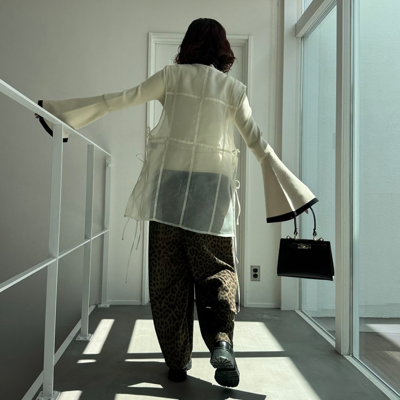 オーガンジーチュニックgilet/アイボリー