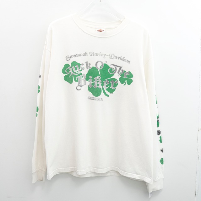 Harley Davidson " Savanna Four-leaf clover L/S " HD XL 【A7-178】