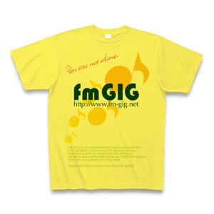 fm GIG オリジナルTシャツ（イエロー）
