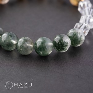 あらゆる財を豊かにする金運ブレス［ルチルクォーツ／グリーンガーデンクォーツ／水晶／ヘマタイト］